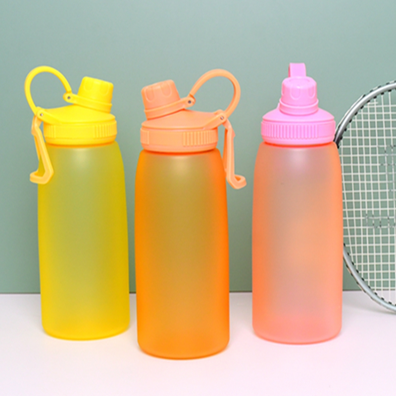 manufacturer direct selling wide mouth 32oz plastic water bottle with Multifunctional lid and silicone sealing ring