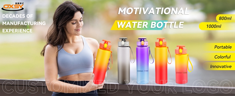 wholesale BPA Free Leakproof Wide Mouth Flip Top Cover drinkware 32OZ/1000ml transparent sport water bottle with custom logo