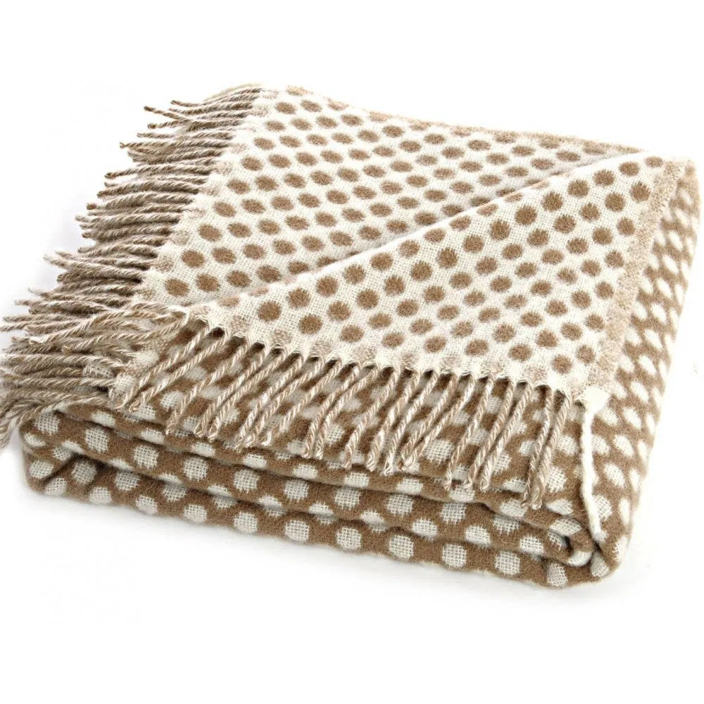 Cozy Luxury Wool Tassel Throw Blanket for Home Decor