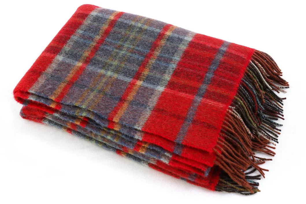 Hot Wholesale Thick Wovend Polyester and Wool Blend Blankets