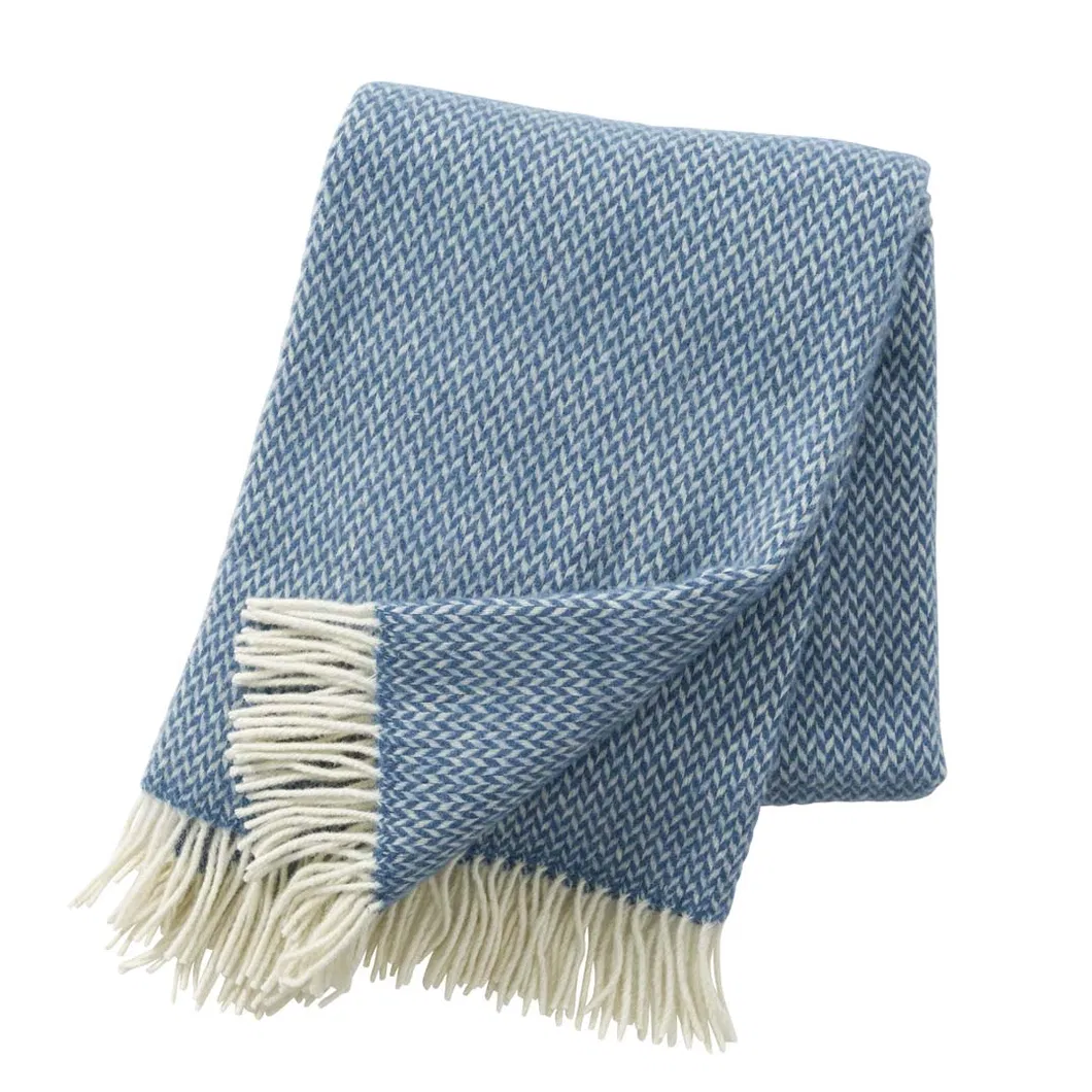 New Style Wool Herringbone Fashion Warm Fringed Wool Blanket