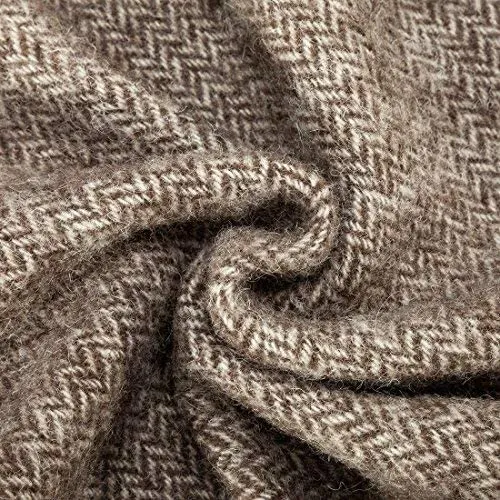 New Warm Heavy Herringbone Fringed Blanket