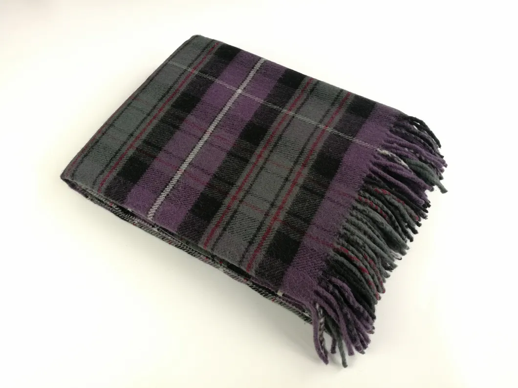 Purple Double-Sided Luxury Soft Wool Blanket