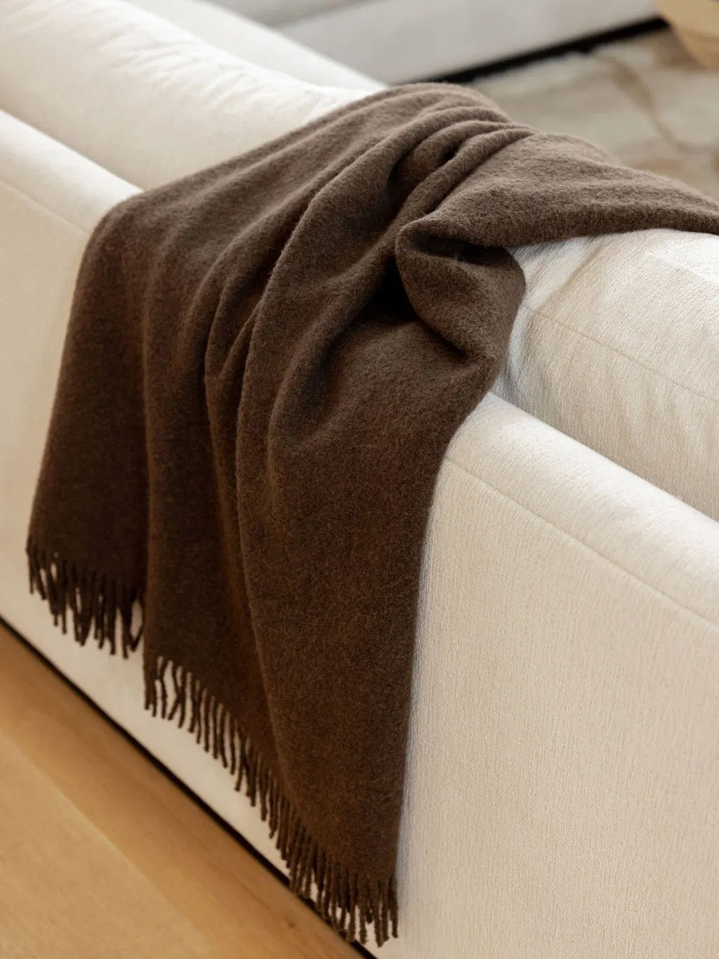 Solid Color Tassel Air Conditioning Wool Blankets