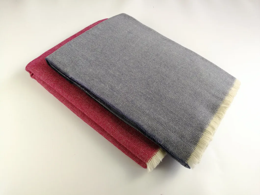 Solid Color Warm Home Cotton Blanket for Sofa