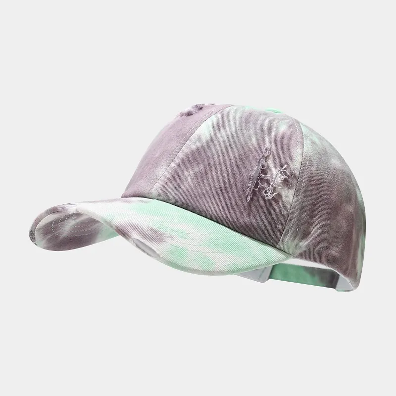 2024 Tie-Dye Baseball Cap Fashion Peaked Spring and Summer Outdoor Sun-Proof Hat