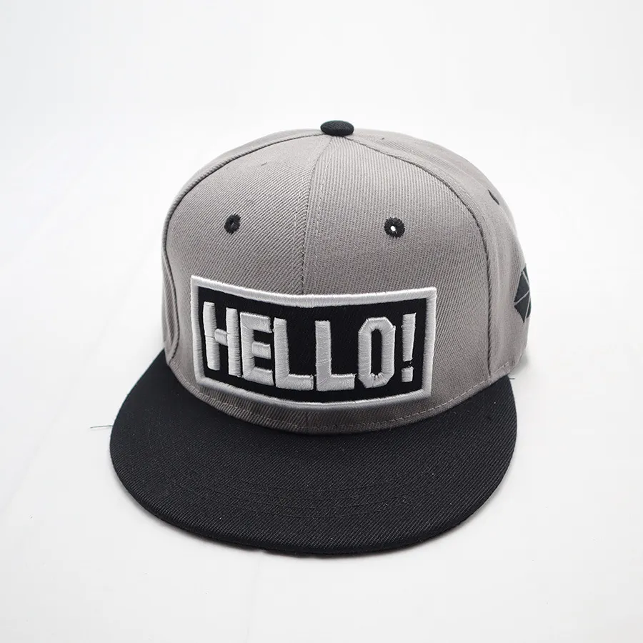 Custom 3D Embroidery Logo Cotton Snapback Cap