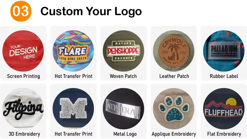 Custom 3D Embroidery Your Own Logo with Sticker Snapback Cap