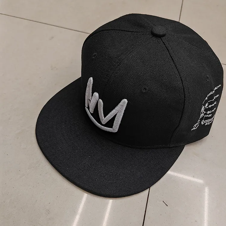 Custom 5 Panel Embroidery Flat Brim Sanpback Cap