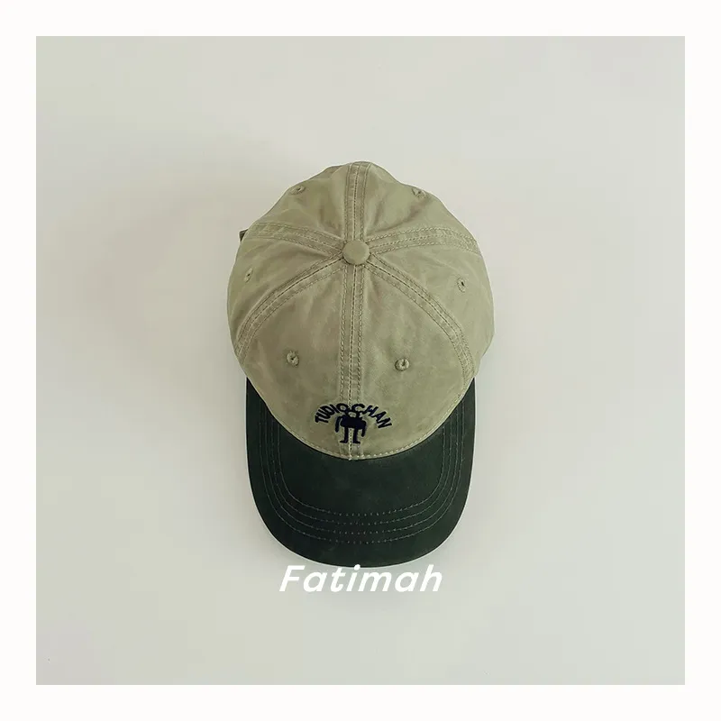 Custom Color Two Tone Embroidery Child Sports Cap Children Kids Baseball Hat