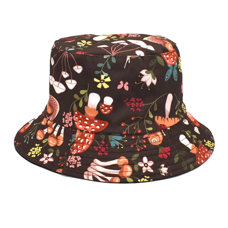 Custom Colorful Mushrooms Full Print Bucket Hat