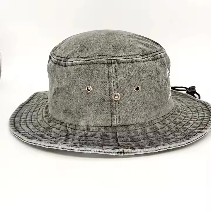 Custom Cotton Wide Brim Sun Protection Mens Fisherman Cap