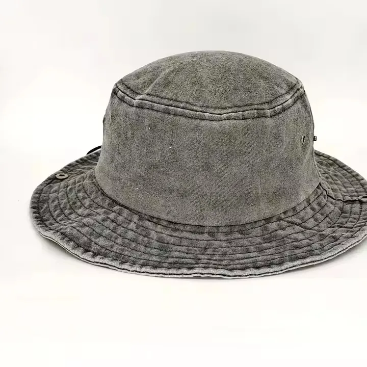 Custom Embroidery Bucket Hat with String Fisherman Hat