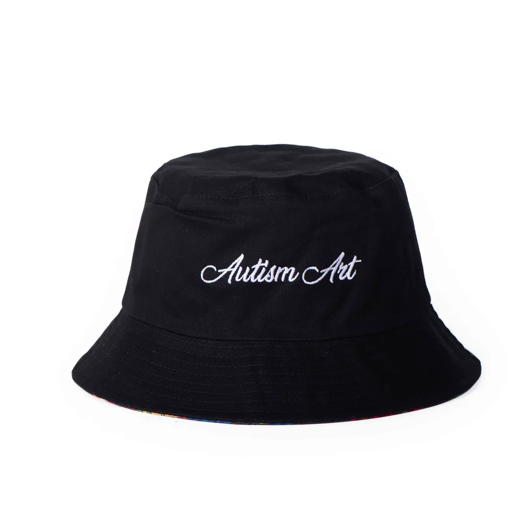 Custom Reversible Embroidery Logo Bucket Hat