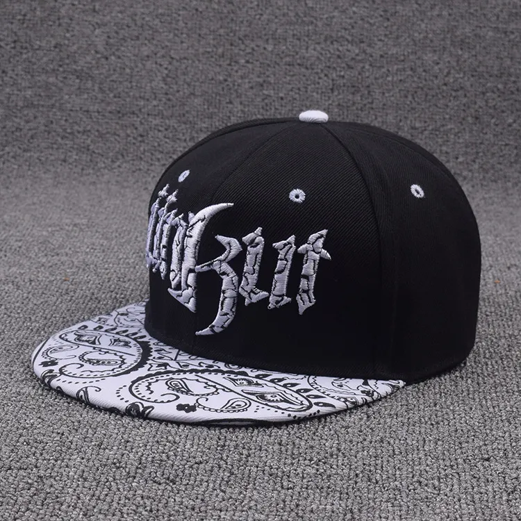 Custom Structured Camo Color Flat Snapback Cap