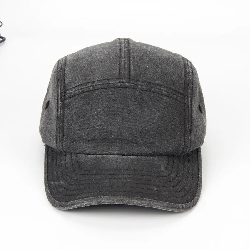 Custom Vintage Washed Cotton 5 Panel Baseball Cap