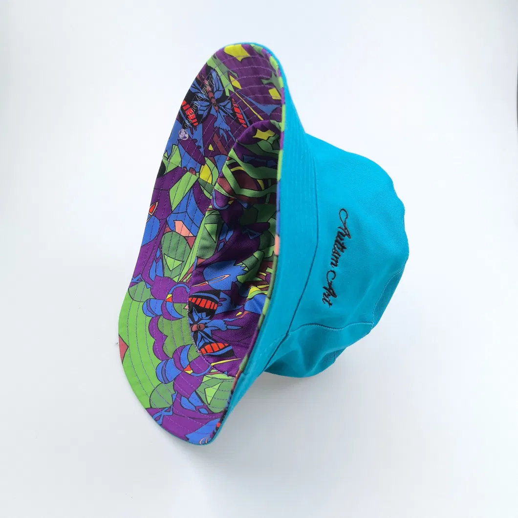 Fashion Kid 100% Cotton Bucket Hats Outdoor Sun Hats