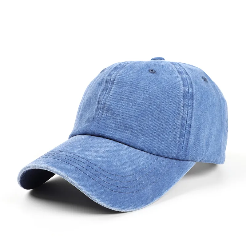 High Quality Baseball Washed Hat Blank Cotton Sports Dad Caps