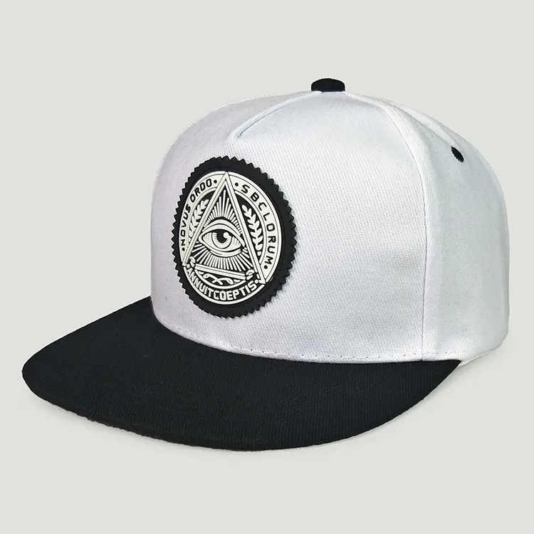 High Quality Custom Rubber Logo Snapback Cap