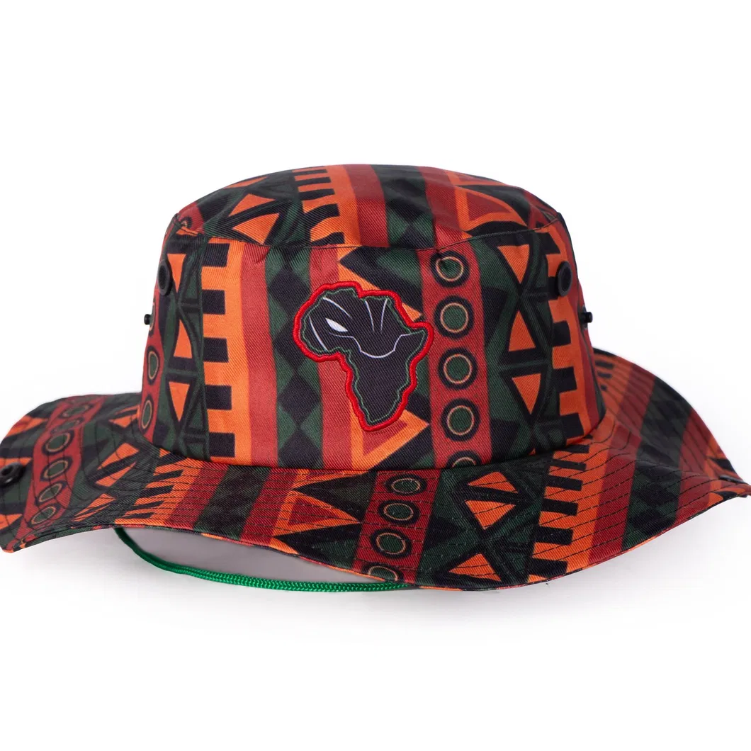 Nylon Bucket Hat Fishing Waterproof Hat Customized Design Bonnie Bucket Hats Fashion Surfing Cap Printed with Strap