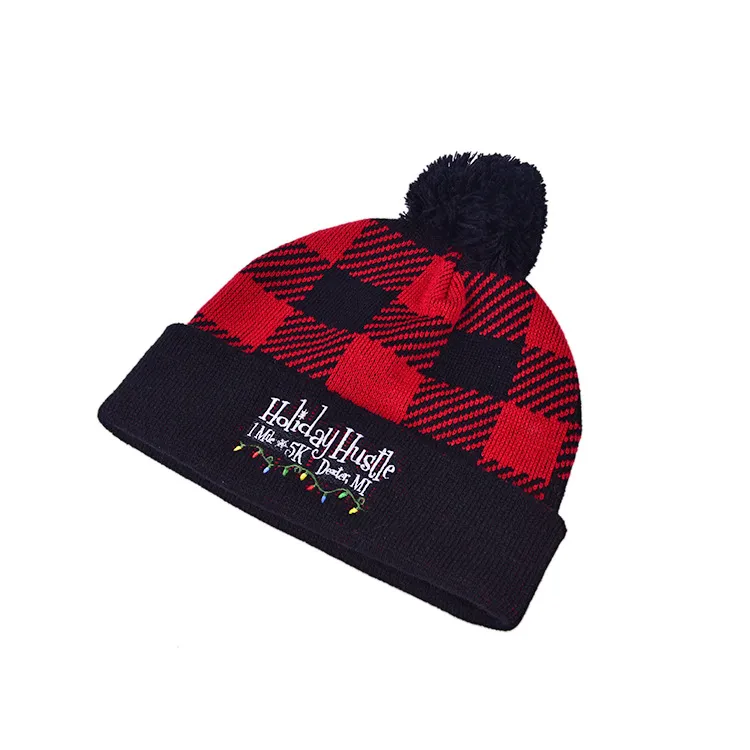 OEM High Quality Adults Unisex Colorful Warm Knitted Hat