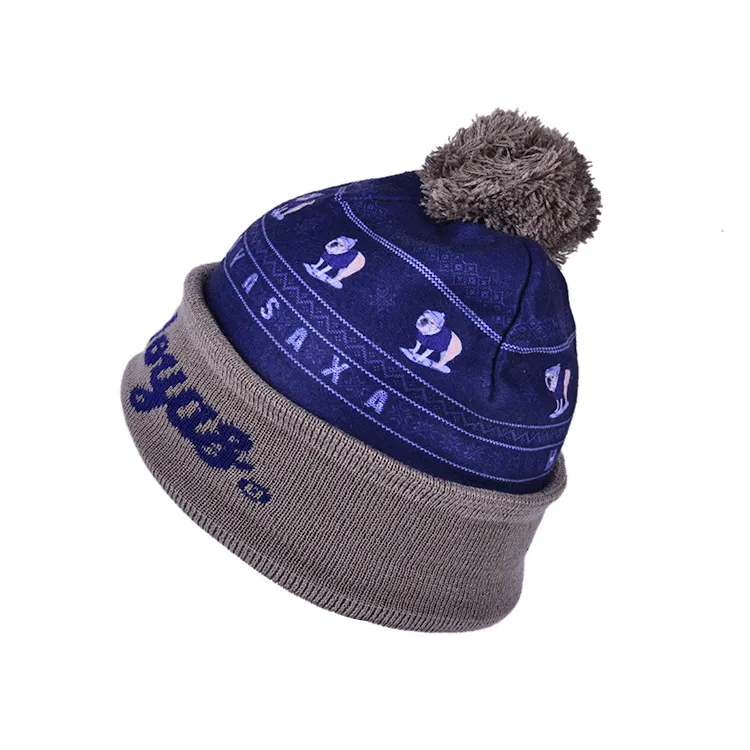 OEM High Quality Adults Unisex Colorful Warm Knitted Hat