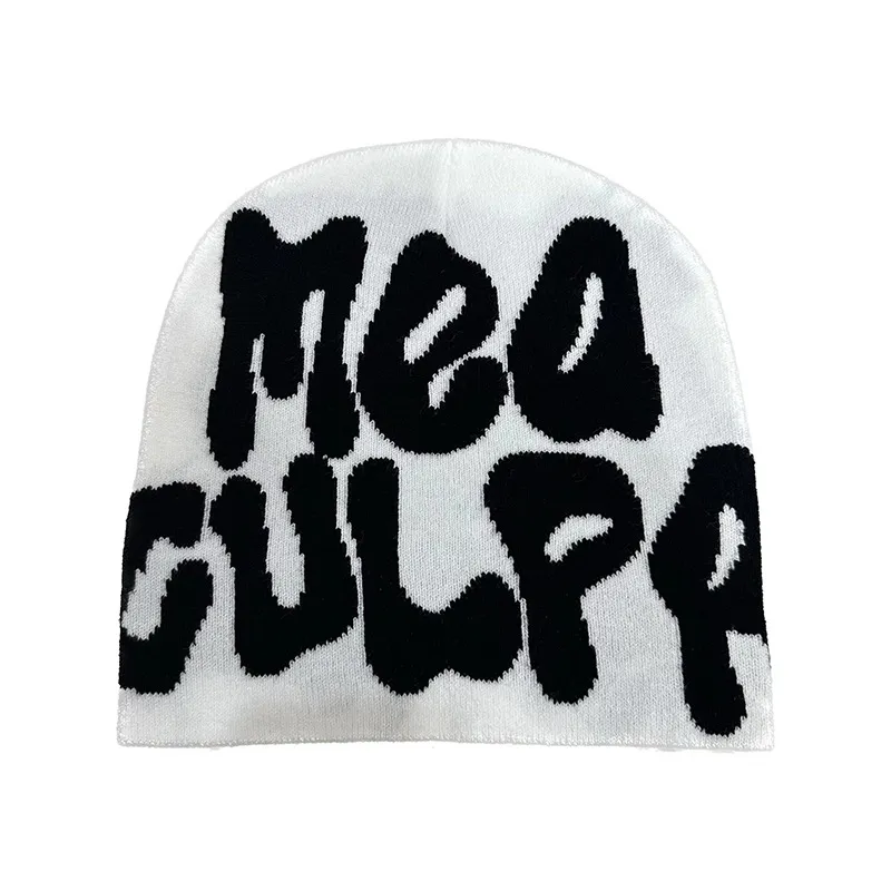 Solid Color Blank Soft Jacquard Logo for Adult Men and Women Beanie