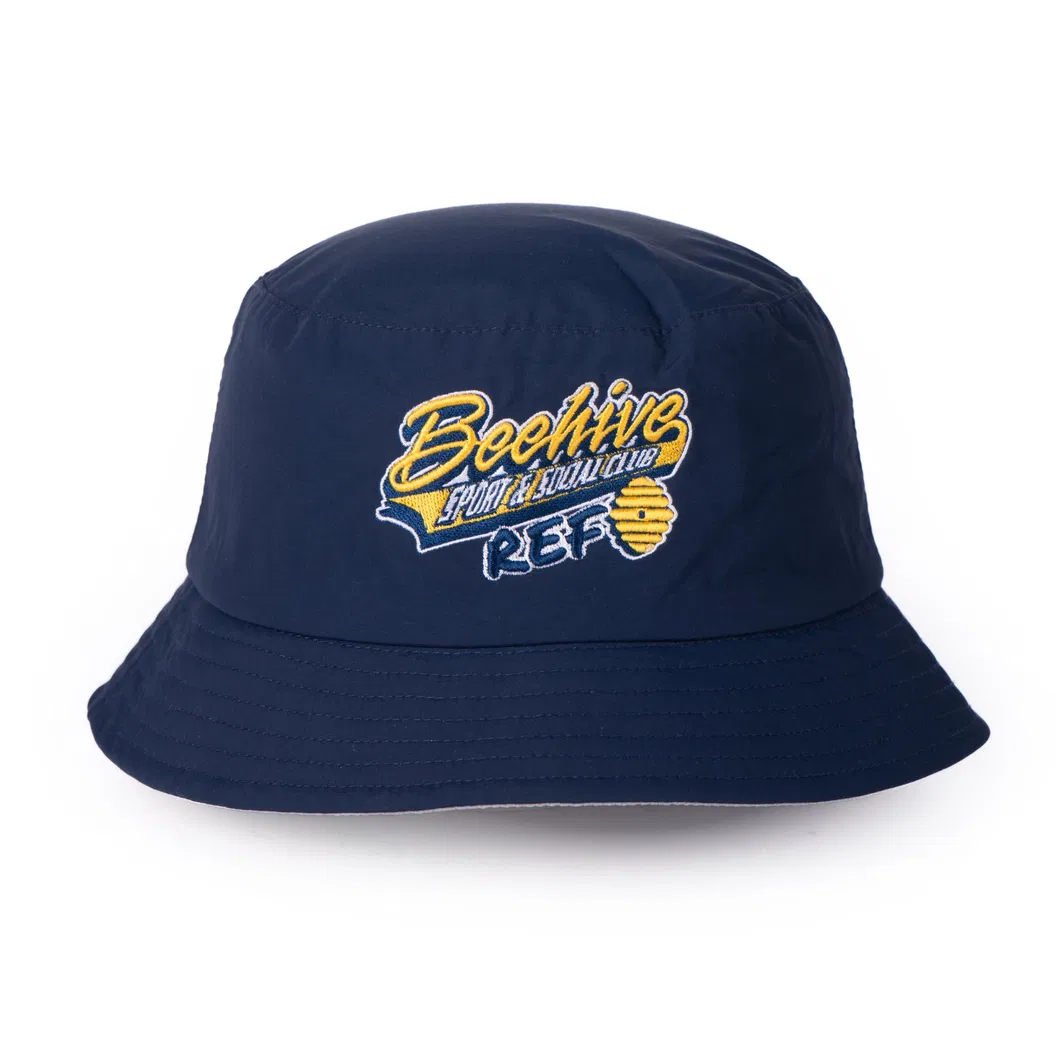 Towel Terry Fabric Bucket Hat with Custom Embroidery Logos and Pocket Bob Hat with Satin Lining for Adults and Kids