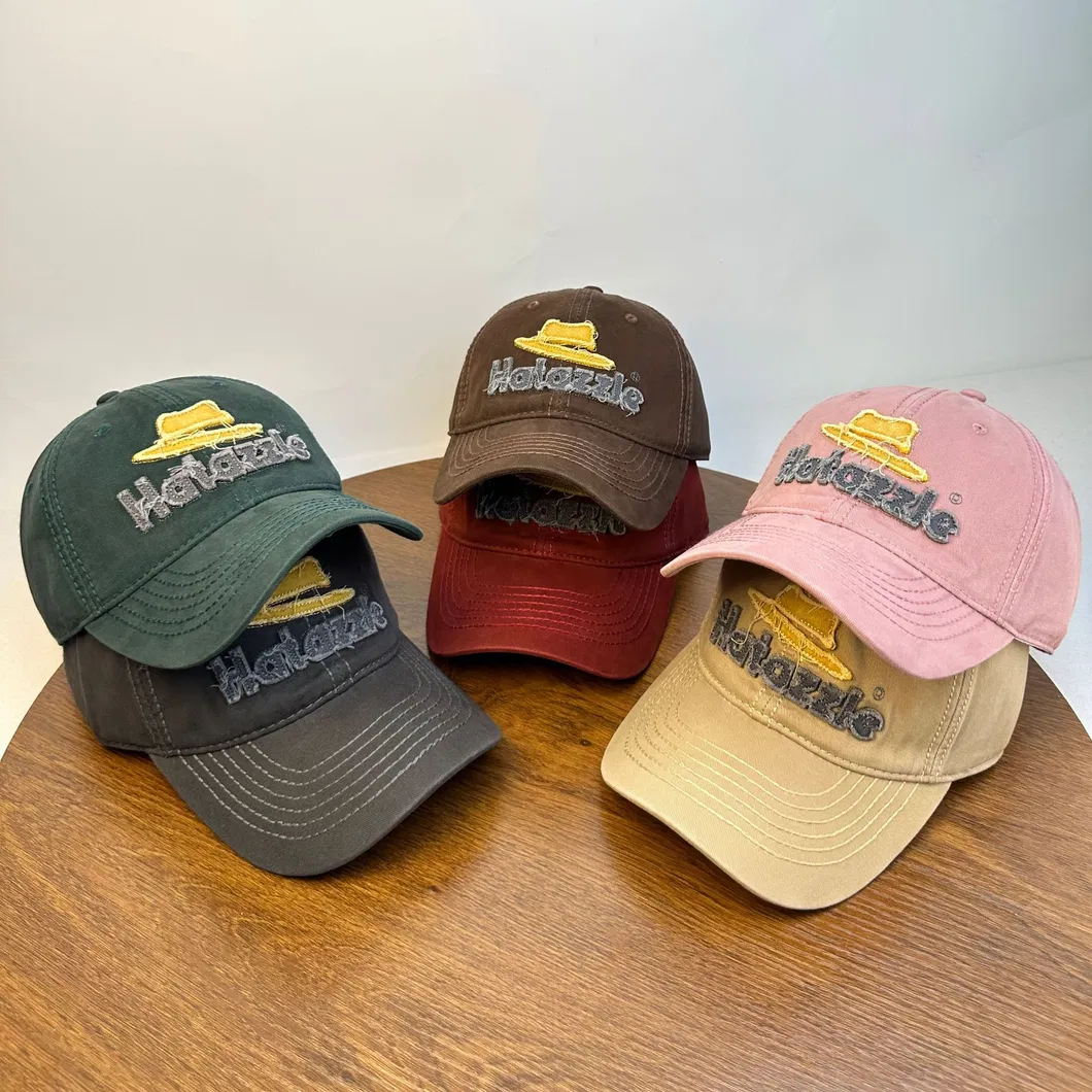 Washed Custom Logo Distressed Dad Hat