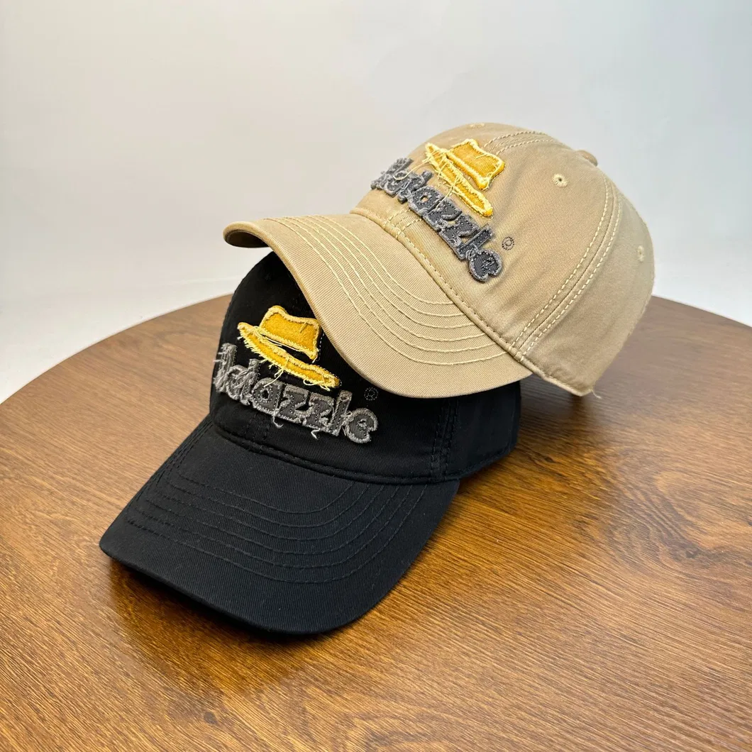 Washed Custom Logo Distressed Dad Hat