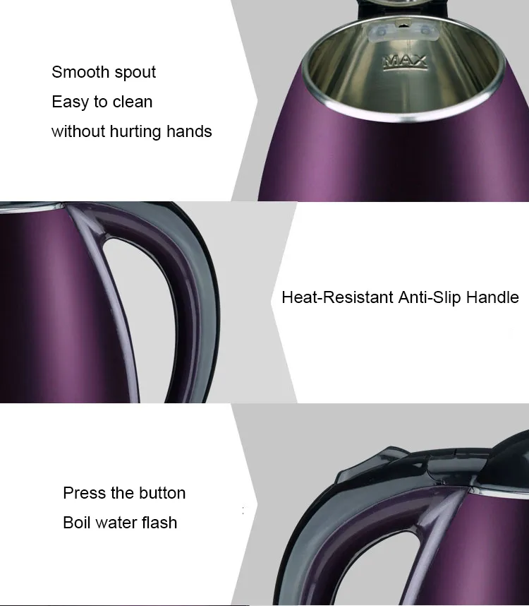 Low Price Wholesale Cordless Electric Kettle Boil Water with Boil-Dry Protection