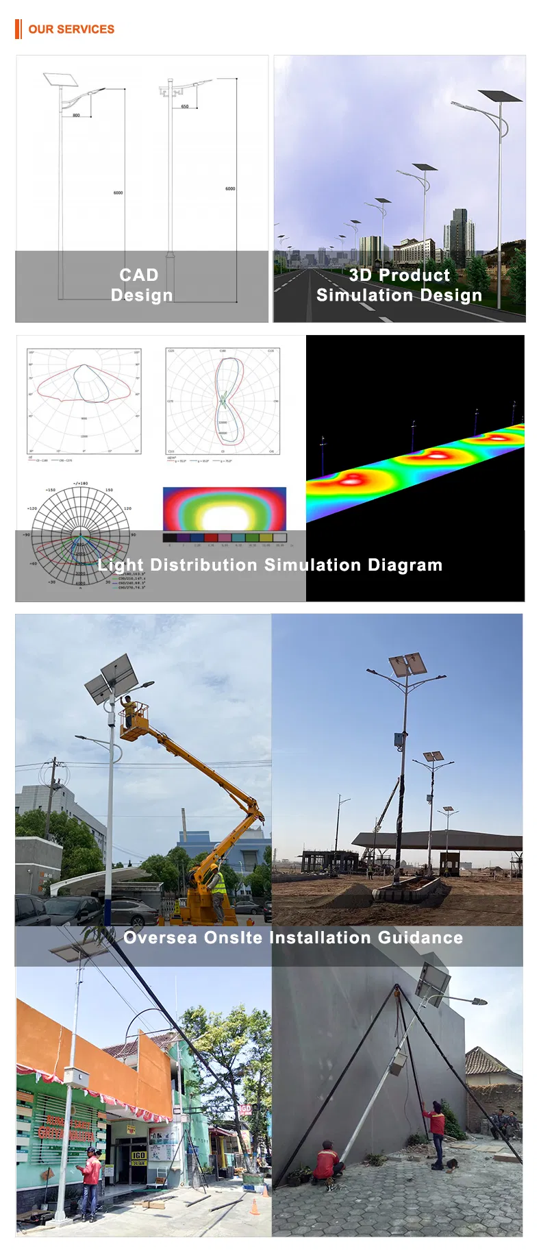 China Lights Flood LED Solar Street Light with CE Manufacture