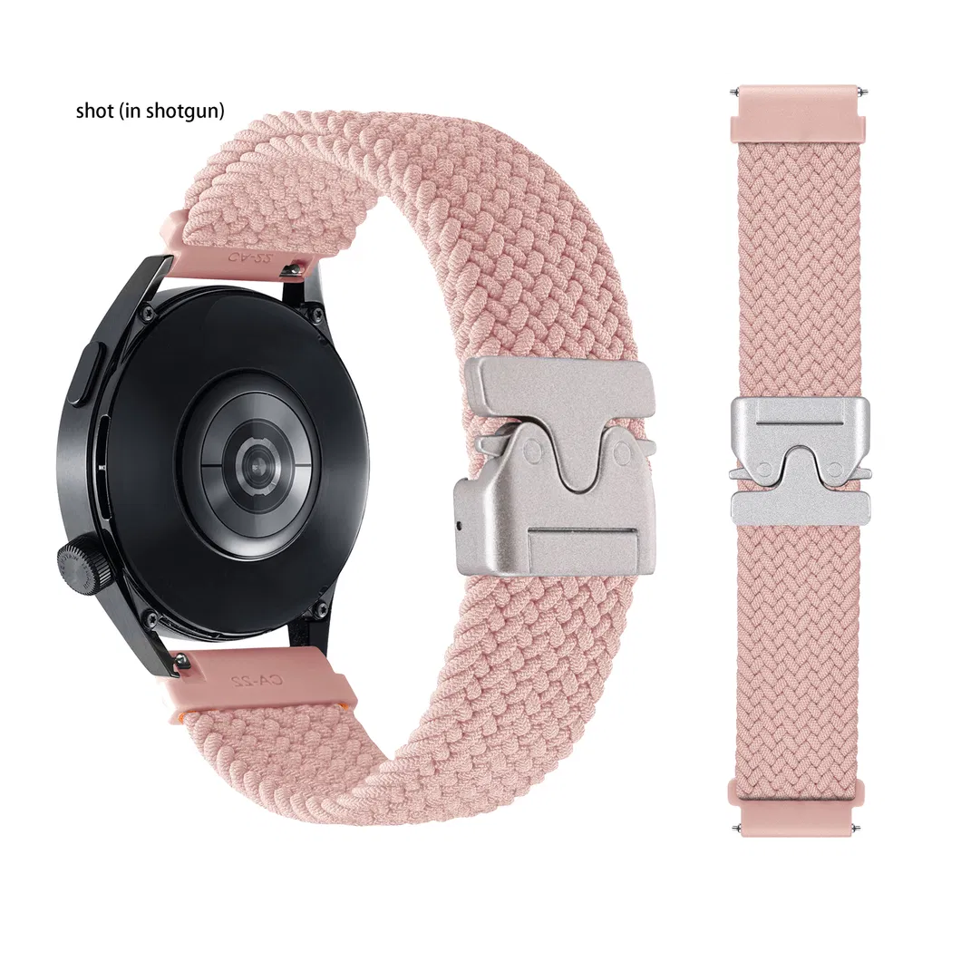 22mm Elastic Breathable Nylon Watch strap with Parachute clasp for GPS Watch Tracker NS06