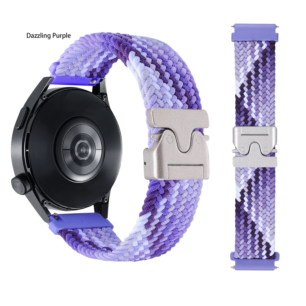 22mm Elastic Breathable Nylon Watch strap with Parachute clasp for GPS Watch Tracker NS06