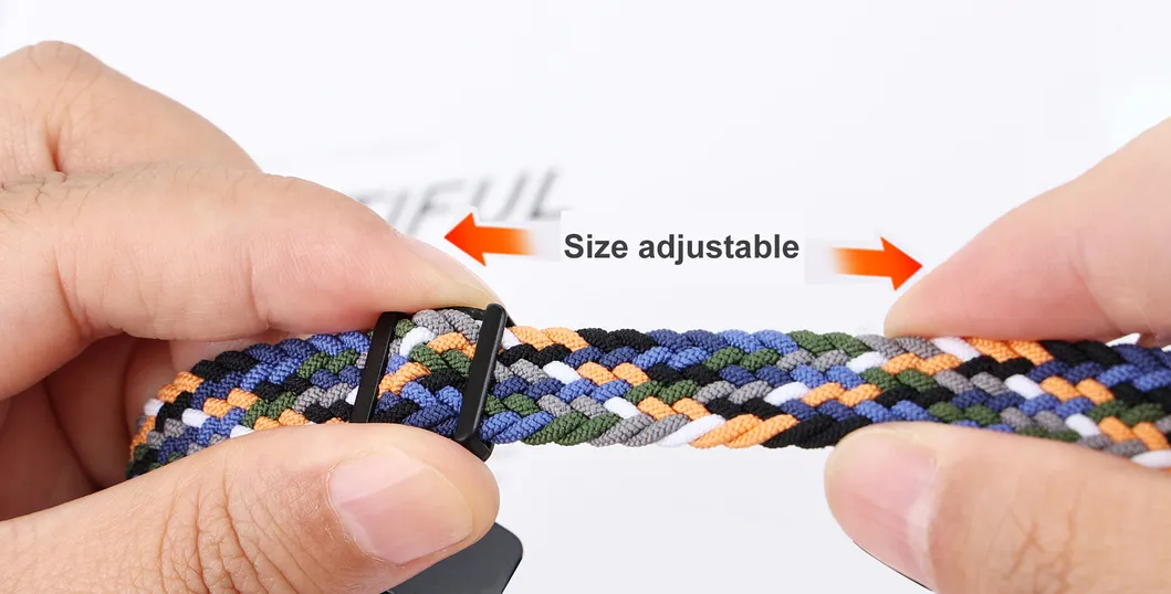 Gorgeous women men Nylon elastic watch band 22mm 20mm Magnetic Clasp watch strap for GPS Watches NS05