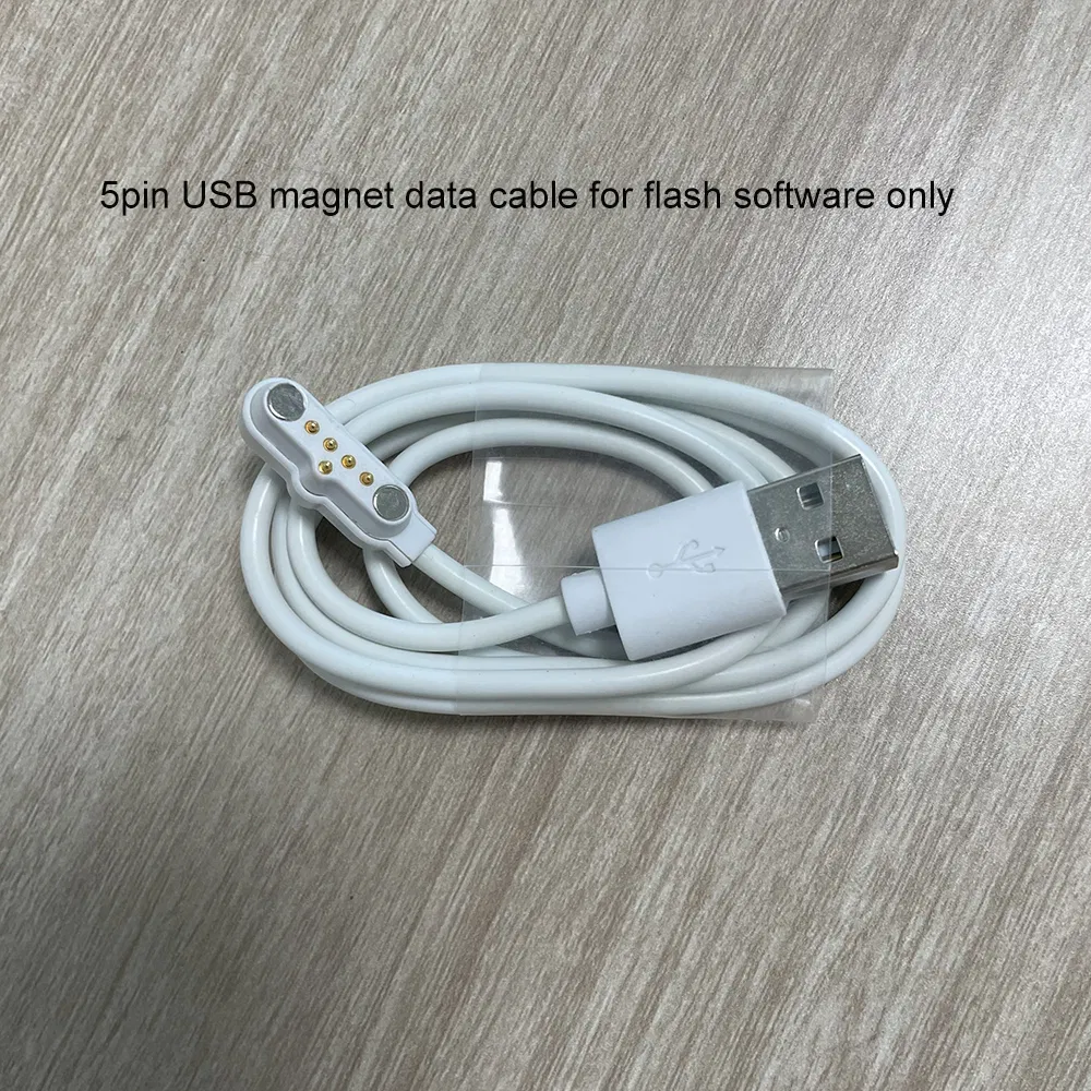 Magnetic 2pin 7.62mm space 1 Meter length USB charging cable for Kids Elderly GPS Watch Mini GPS Trackers C01