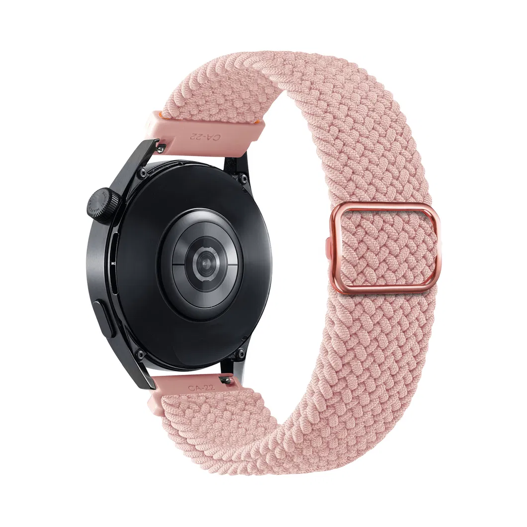 Suitable for Kids Adult Smart GPS Watch 20mm 22mm universal adjustable woven elastic nylon watch strap with buckle clasp NS02