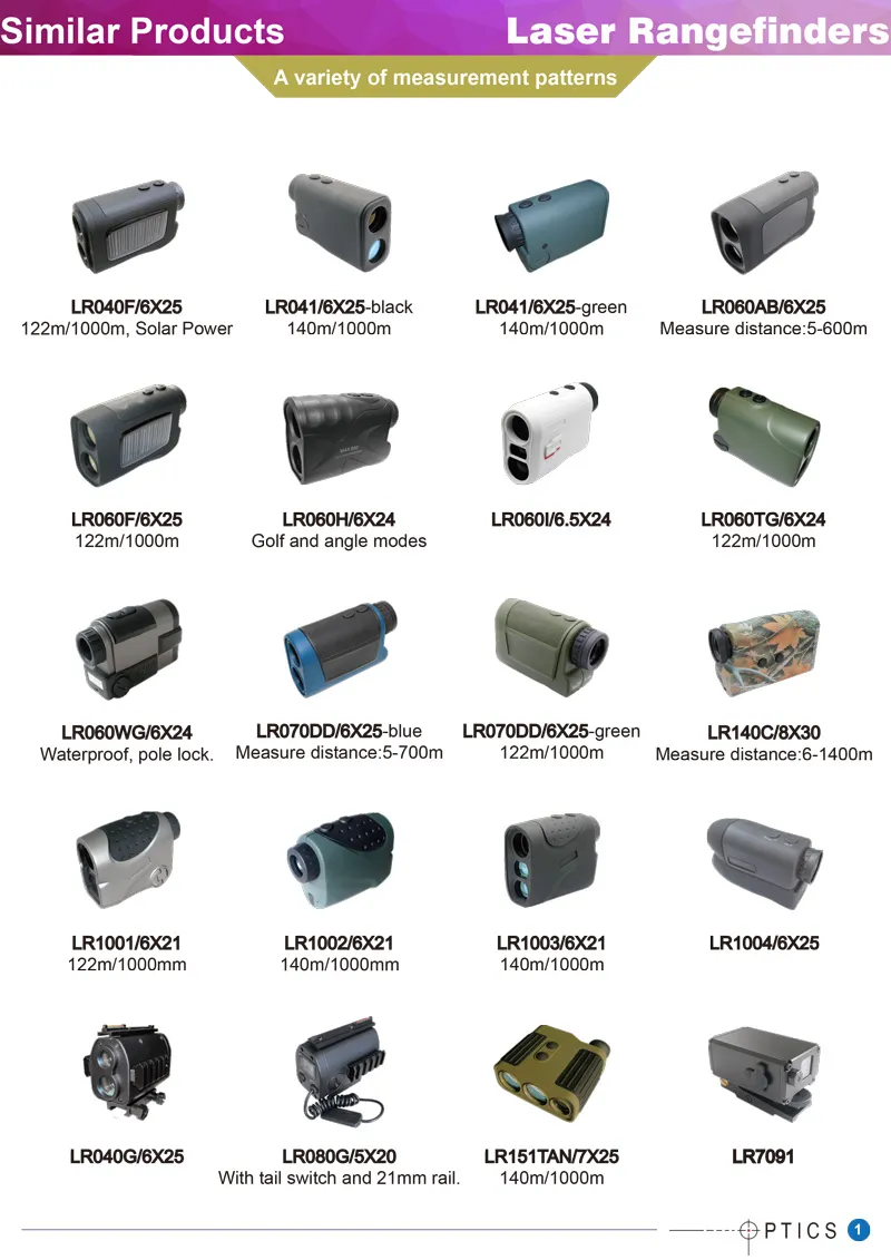 1000m Long Measuring Range Speed and Memory Laser Rangefinder