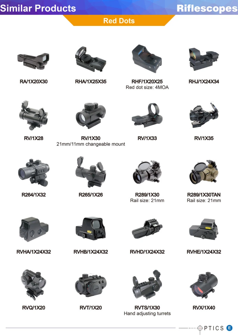 1X30 Red DOT Scopes with Different Mount Choice