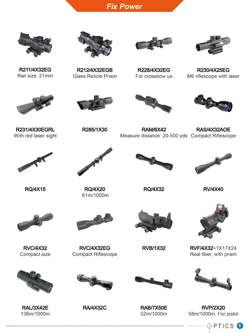 2.5-15X50 6X Zoom Hunting Weapon Sights Optic Riflescopes