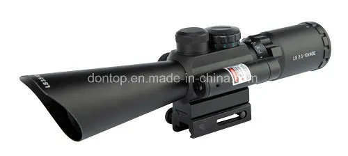 3.5-10X40 Red Laser Riflescopes Hunting Tactical Scope