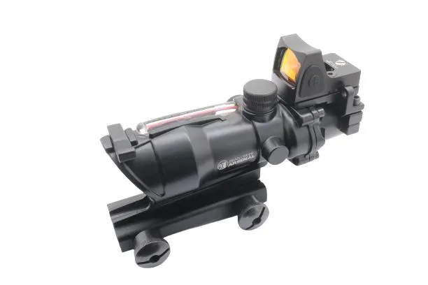 32X4 Fiber Optic Prism Reticle Riflescope Scope