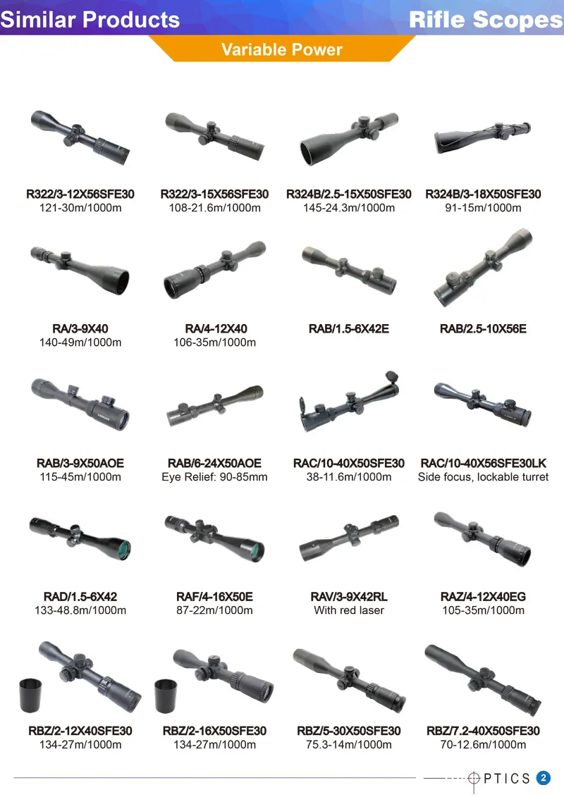 3X9X40 Riflescope Pcp Air Gun Hunting Scopes