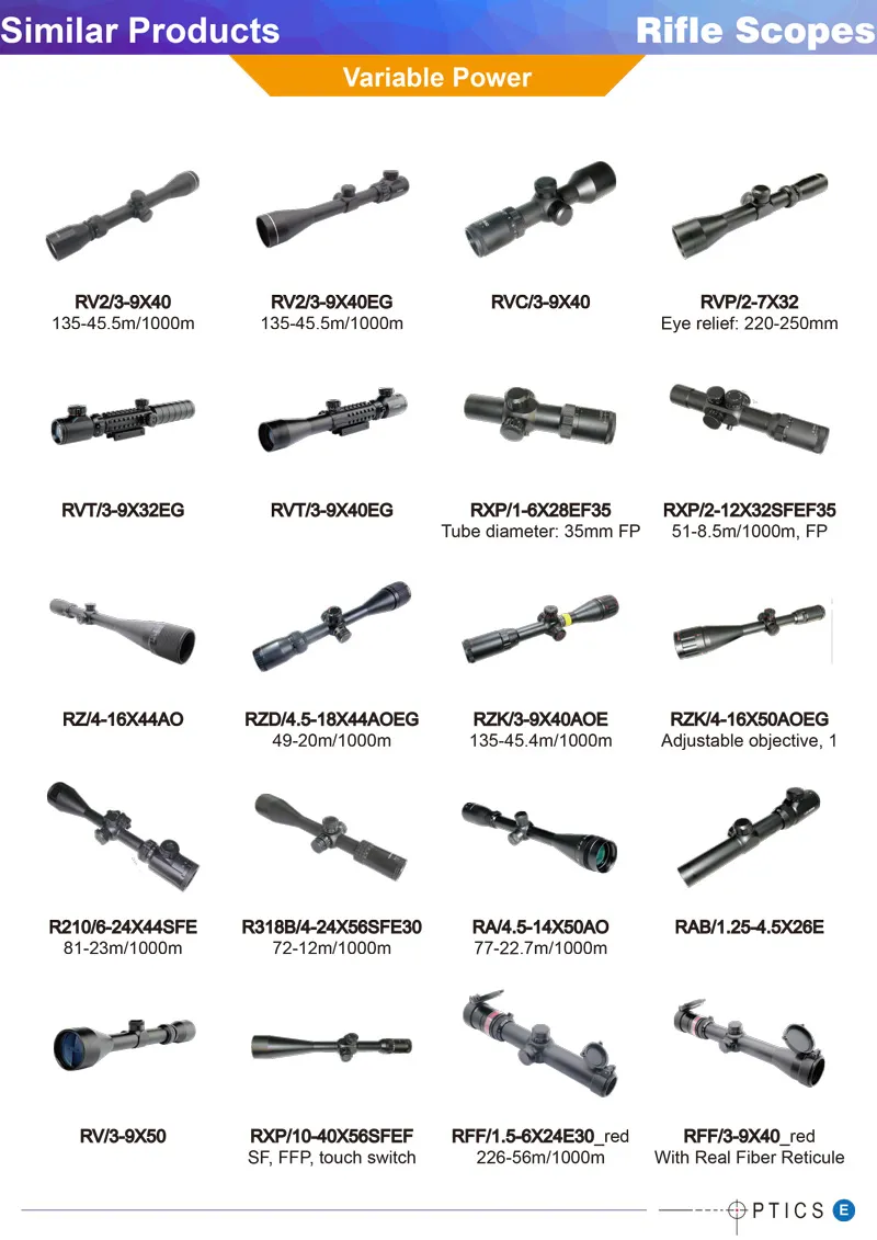 3X9X40 Riflescope Pcp Air Gun Hunting Scopes