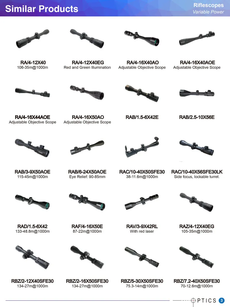 4-16X44 Scope Air Riflescope Hunting Tactical