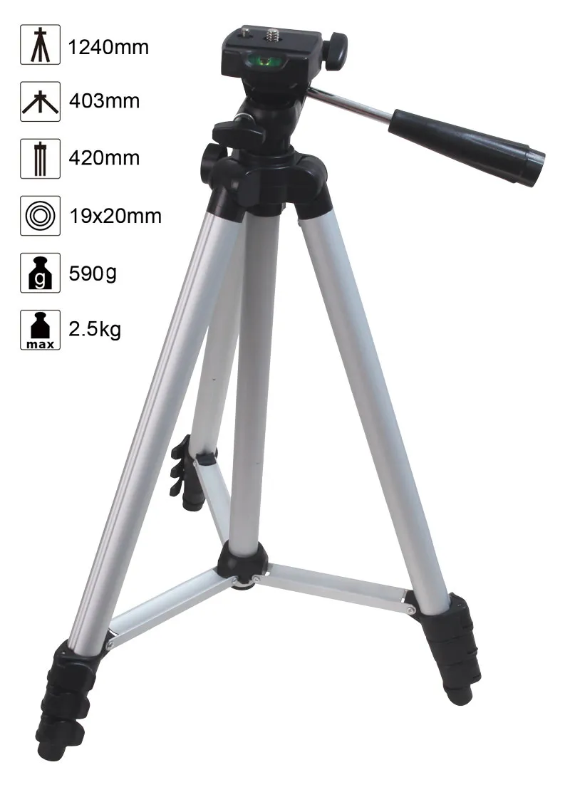 4 Fold Lightweight Aluminum Tripod for Video Camera Digital