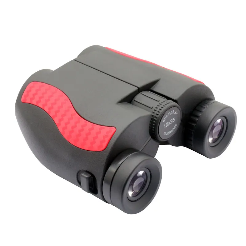 Improved Optics Fully Rubber Armored Compact 10X25 Binoculars for Kids