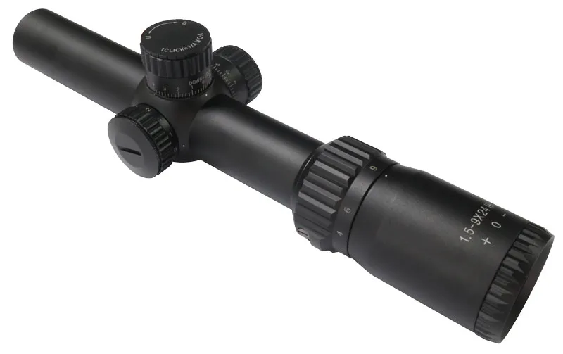 Lockable Turrets 1.5-9X24 Riflescopes Sniper Tactical Hunting