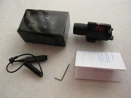 Tactical LED Flashlight and Green Laser Sight Combo