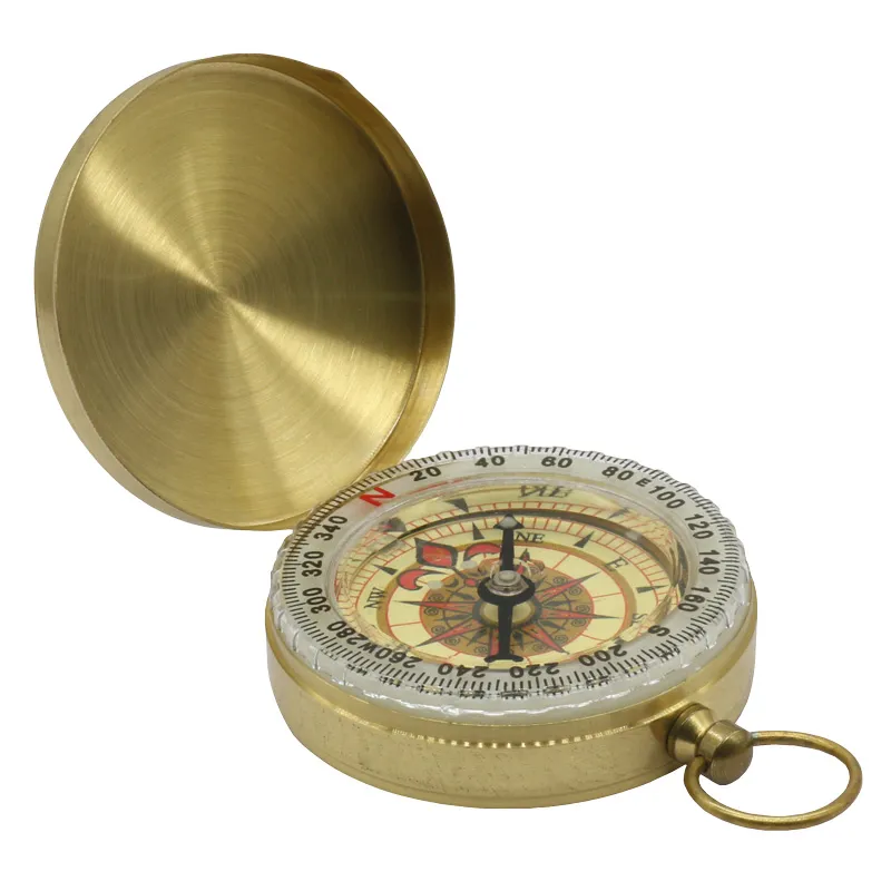 Wholesale Polished Copper Antique Gift Pocket Magnetic Compass